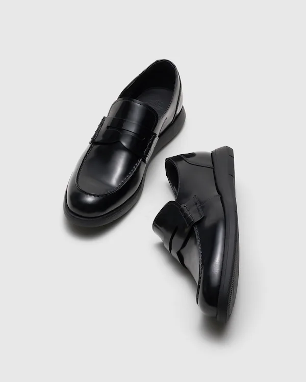 Rock Ferry Roadrunner polierter Fumé-Leder-Laufschuh