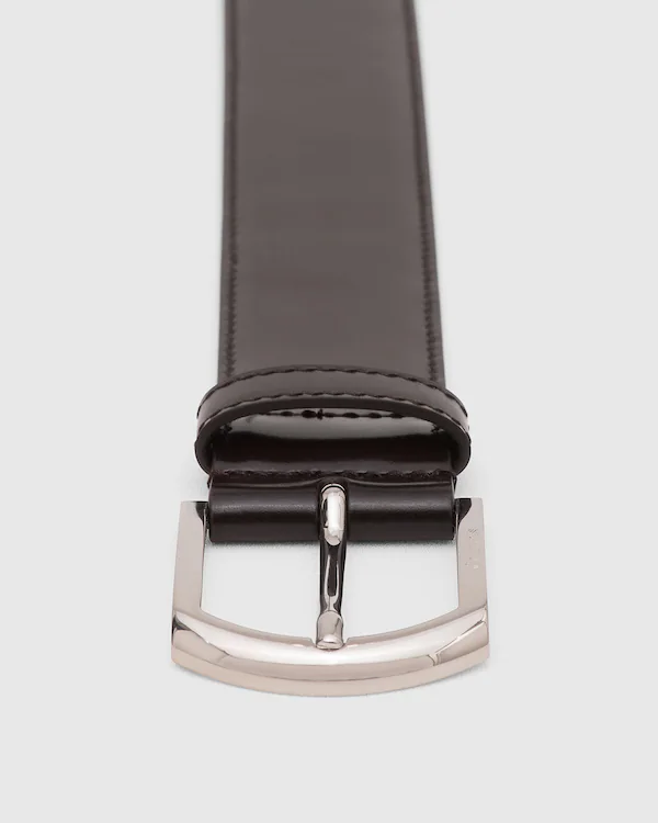 Klassischer Schnalle Gürtel polierter Binder