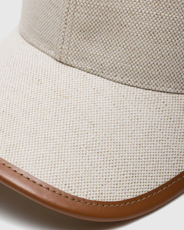 Cap aus Leinenmischung Baseballcap