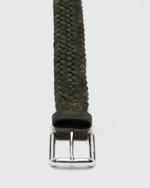 Gewebelter Ledergürtel
