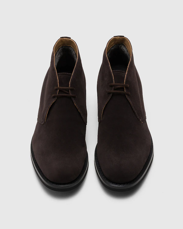 Ryder Fur Lw Suede und Schaffell-Wüstenstiefel
