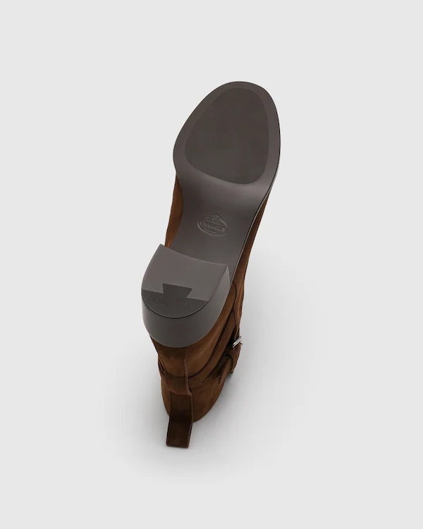 Paloma Wildlederstiefel mit antikem Finish