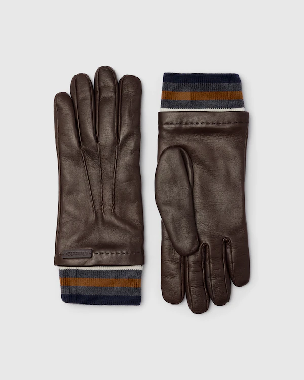 Herrenhandschuhe Nappa und Strick Herrenhandschuhe