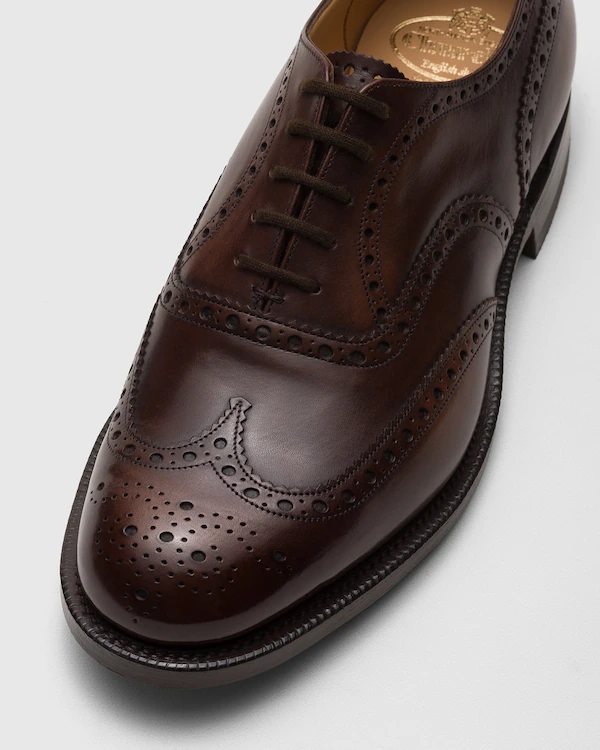 Burwood gebleichtes Kalbsleder Oxford Brogue
