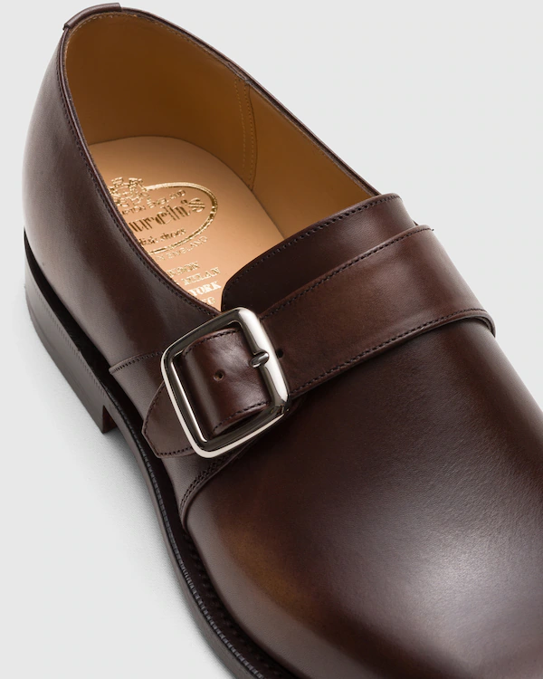 Westbury gebleichtes Kalbsleder Monk Strap