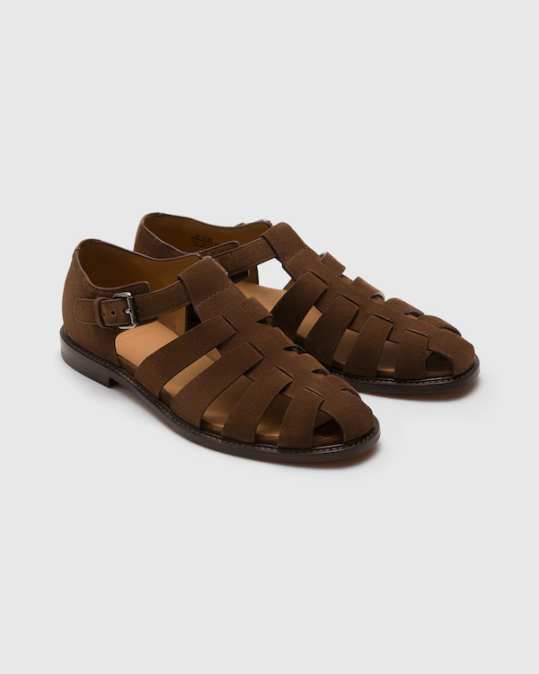 Fischer-Suede-Sandalen